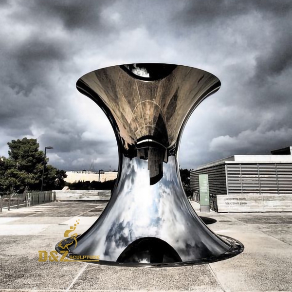 sculpture en acier inoxydable design d'art moderne sculpture sur mesure DZM  556 – ré&Sculpture d'art Z